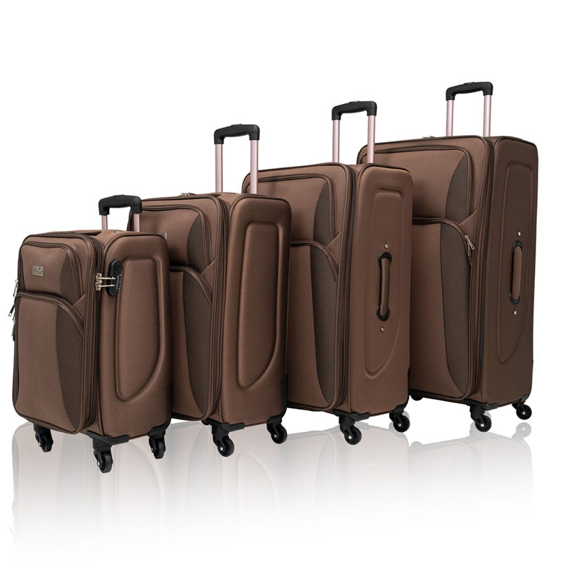 Ensemble de valise extensible Softside, Brun