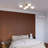 Camris 5-Light Brass Chandelier Frosted Glass Shades