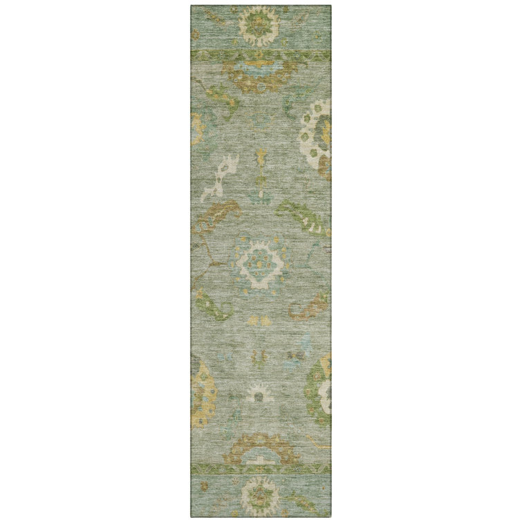 Machine Washable Indoor/Outdoor Kaczor ACN2229 Global Rug