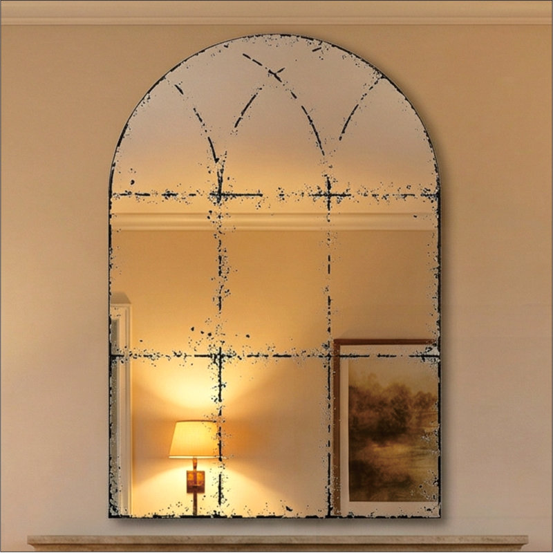 Semicircular Wall-mounted Mirror