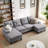 Laith Upholstered U-Shaped Sectional Symmetrical-1997581957