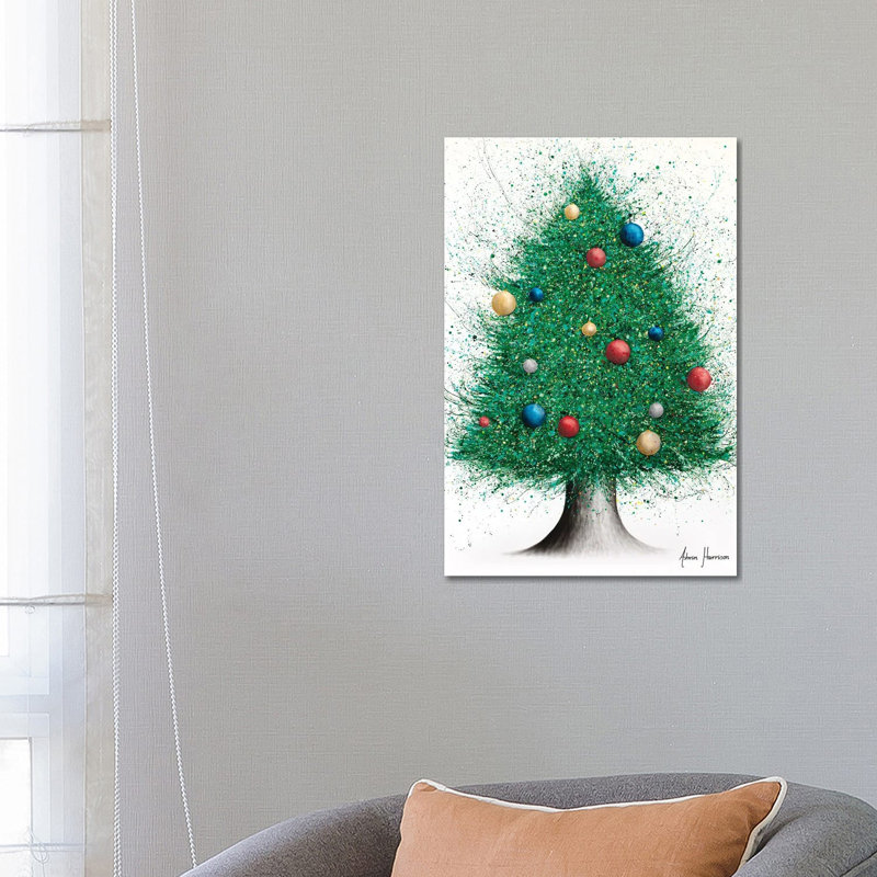 Christmas Tree by Ashvin Harrison - Print on Canvas, 66.04 cm H x 45.72 cm W x 1.91 cm D, Wrapped Canvas