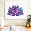 Silhouette de lotus mauve-1934696692