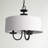 Lampert 3-Light Dimmable Drum Chandelier with Fabric Shade -1429370826