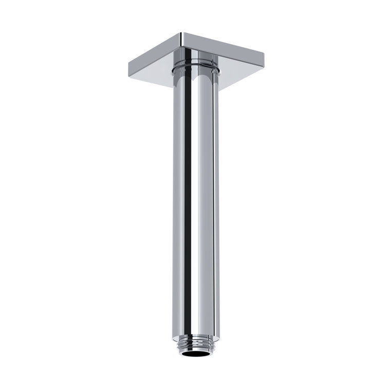 7.375" Reach Ceiling Mount Shower Arm with Square Escutcheon