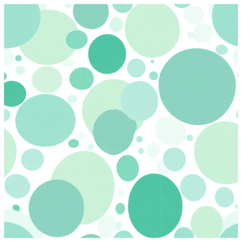 Housse de couette abstraite Circles Bedding, Lit simple