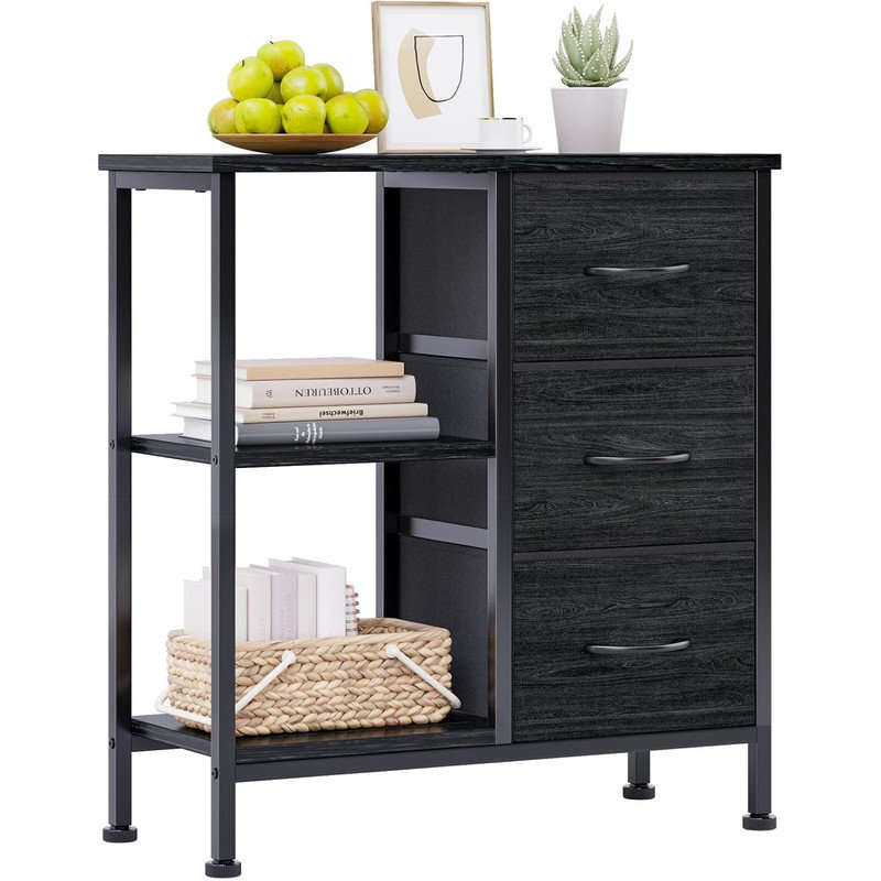 69.9cm Wide 3 -Drawer Steel File Cabinet, Black