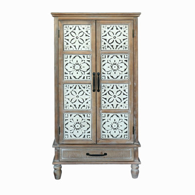 Grande armoire de rangement de 55,12 po - Buffet en bois rustique - Buffet polyvalent avec rangement pour la décoration et l'organisation