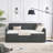Twin Size Daybed With Twin Size Trundle Upholstered Tufted Sofa Bed, Waved Shape Arms-1227427540