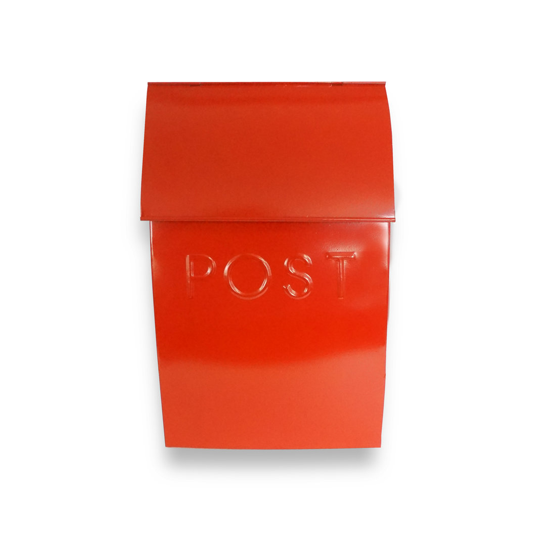 Milano Pointed Post Wall Mounted Mailbox NACH Mailbox 