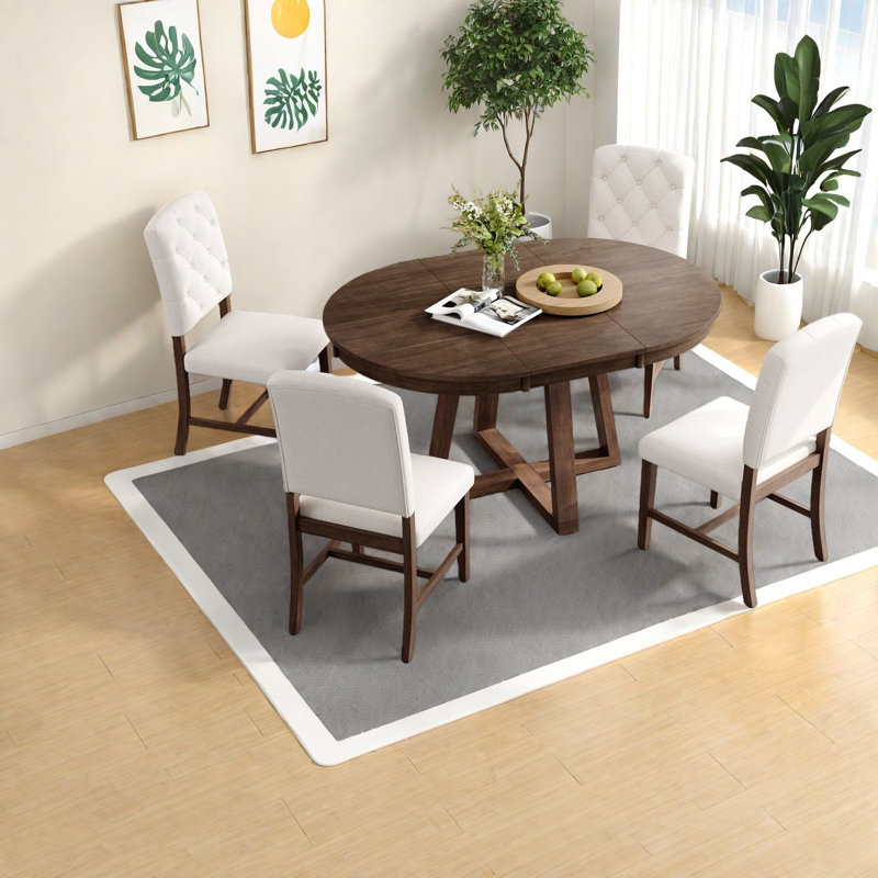 Dining Table Sets(must Include Both Table And Chair) Extendable Wood For Home