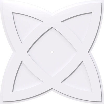 36"OD x 1"ID x 13 1/2"C x 1"P Cosmo Architectural Grade PVC Contemporary Ceiling Medallion