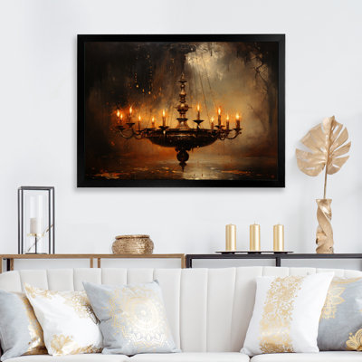 " Chandelier Dramatic Contrasts Pointillism "