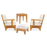 Caranas Outdoor 4 - Piece Teak Conversation Set