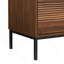 Meuble télé Mid-Century avec portes coulissantes et tablettes réglables pour téléviseurs de 75 po ou moins-131246812