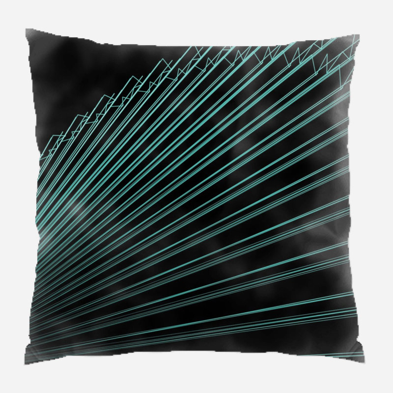 Coussin décoratif à lignes