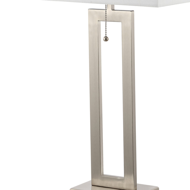 Arthuree Metal USB Table Lamp, Nickel