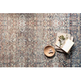 Chris Loves Julia x Loloi Jules Oriental Denim/Spice Area Rug