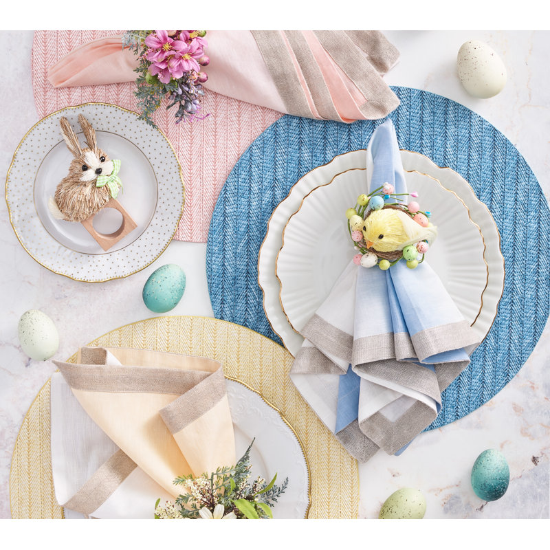 Herringbone Placemat, Cream