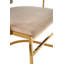 Chaise avec accoudoirs en velours Baten