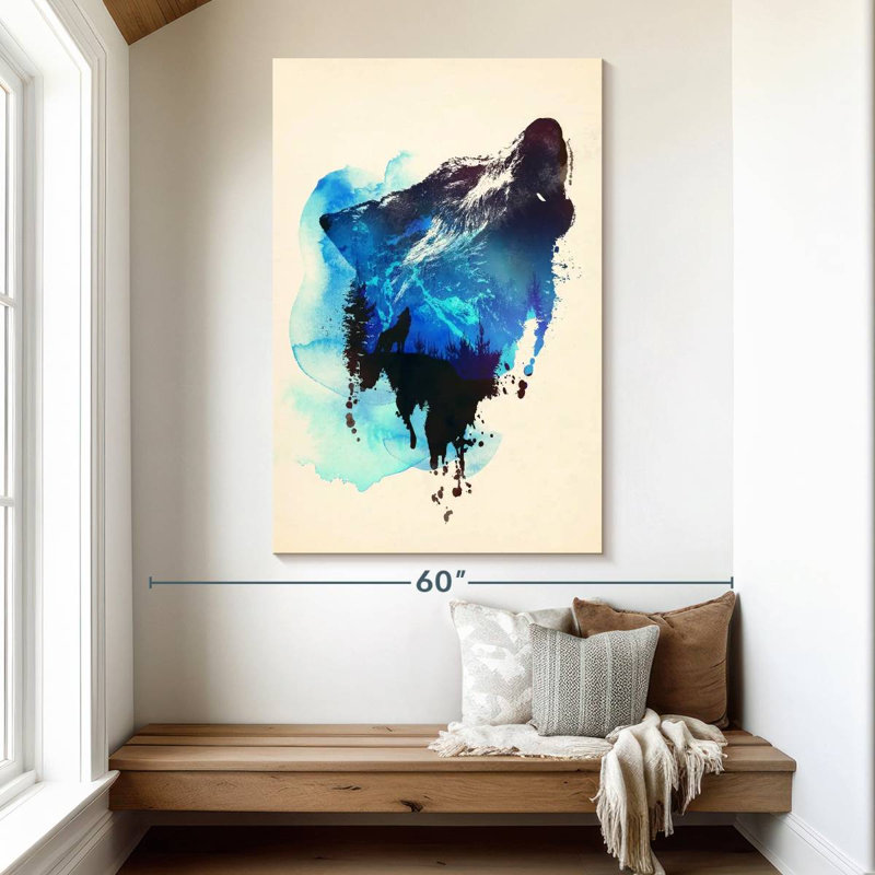 Brampt Alone As A Wolf, 51" H x 34" W