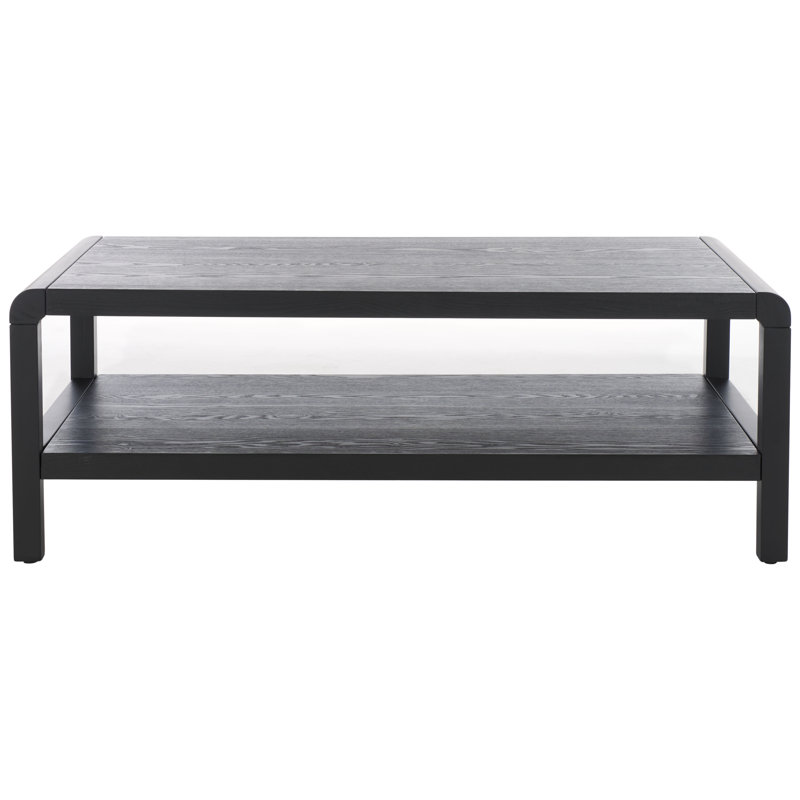 Omara 1 Shelf Coffee Table, Black