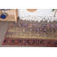 Petit tapis 2,6 x 4,8 pi, tapis turc, tapis de chambre rouge, tapis modernes, tapis géométriques, tapis rétro