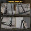 Bruan Foldable Hammock Stand Only Portable 2 in 1 120kg Load Black