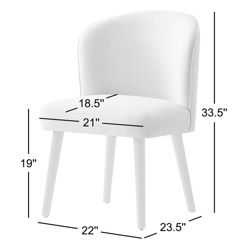 Chaise rembourrée Davia, Caramel