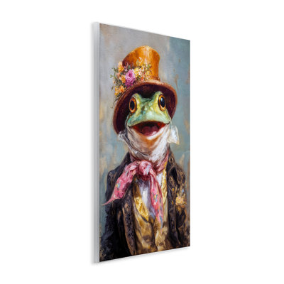 Victorian Frog Portrait Wall Plaque, design by Wumples