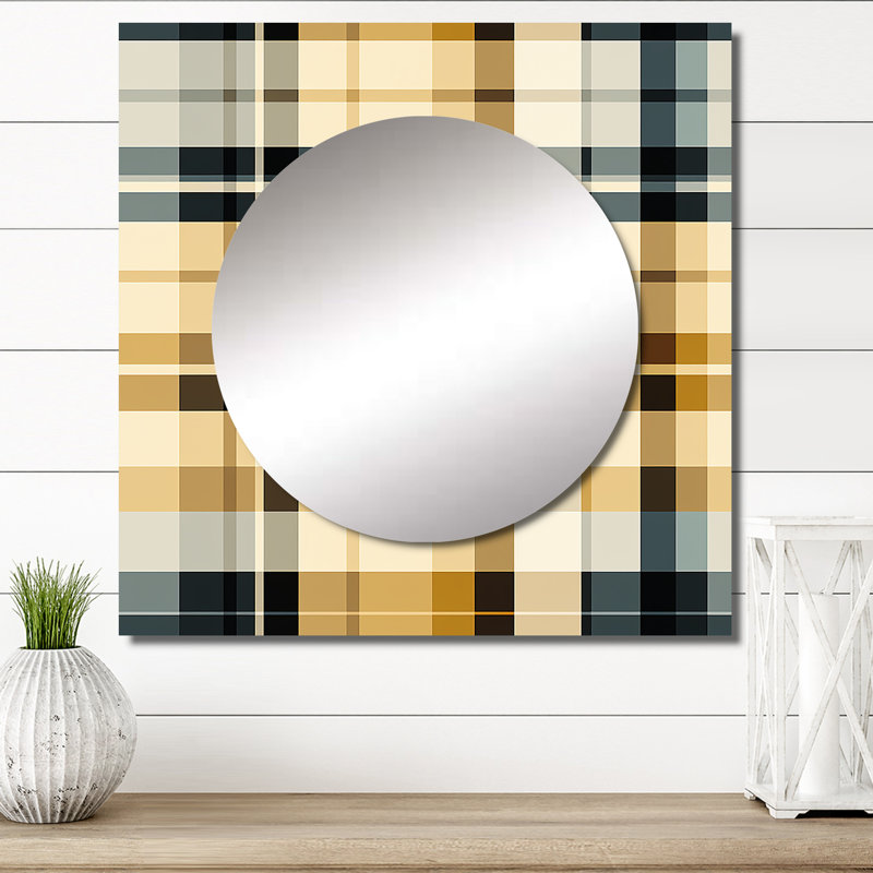 Décoration murale noire et crème à carreaux Sophistication I - Hygge & Scandinavian, 23 po x 23 po