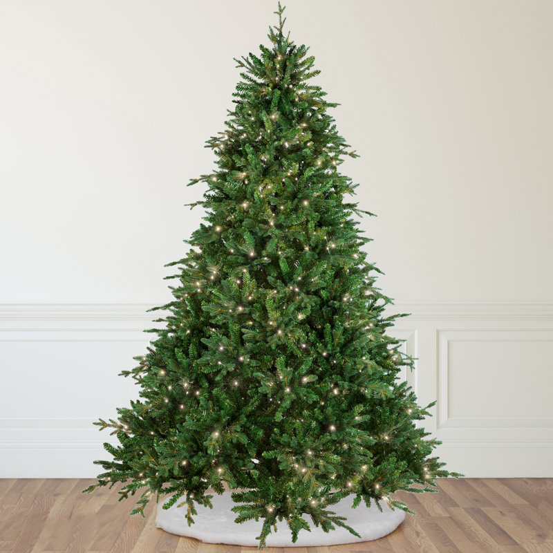 Real Touch Pre-Lit Cumberland Pine Artificial Christmas Tree - Warm White LED, 12.5'