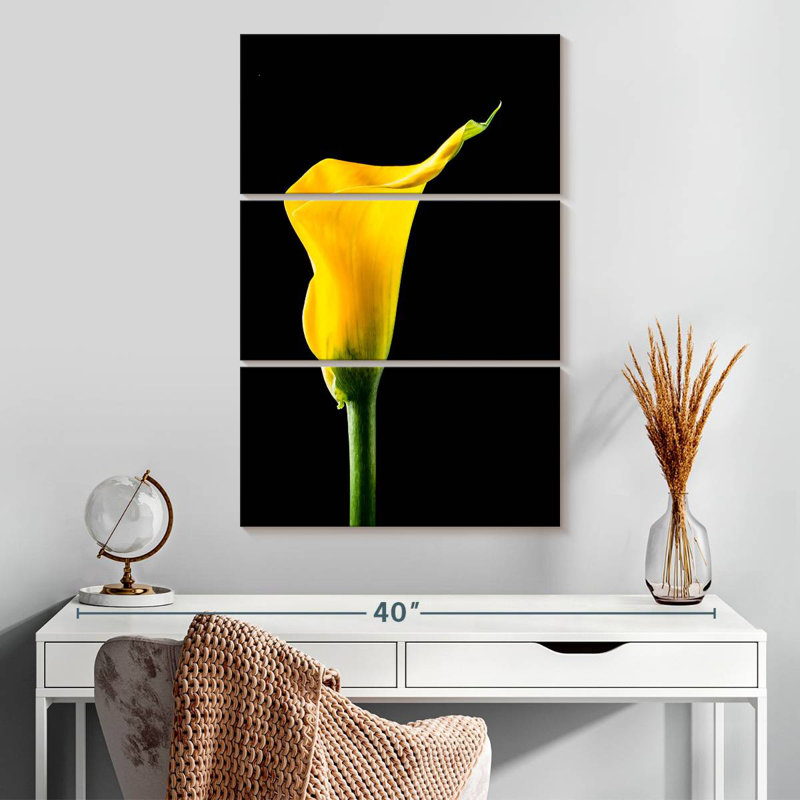 Harnek Single Calla Lily Flower, 32" H x 20" W