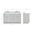 Ensemble de meuble-lavabo double 61 po Abell-70317155