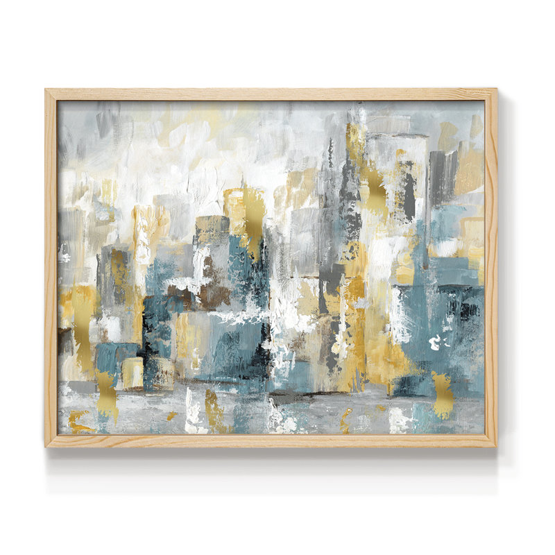 City Views I -Framed Print - Restickable, 8" H x 10" W, Natural