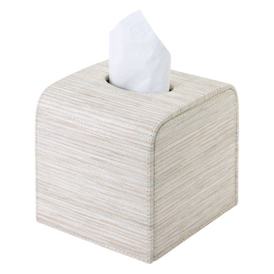 Grasscloth Tissue Box Cover