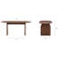 Ensemble de table de salle à manger moderne, table de salle à manger ovale 71 po avec pieds en bois massif et chaise d'appoint rembourrée-118609334-118609336-118609331