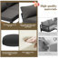 Modern Outdoor Patio Set With Adjustable Table & Extendable Sofa