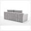 Canapé avec causeuse avec mousse à mémoire de forme et structure en acier - sans assemblage, conception convertible 2-en-1, tissu en velours côtelé - canapé compact pour les petits espaces, les appartements, le bureau à domicile et la chambre à coucher-118043440