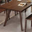 Table de salle à manger rectangulaire en noyer noir-107265382