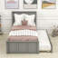 Lit plateforme simple avec lit gigogne-907391963