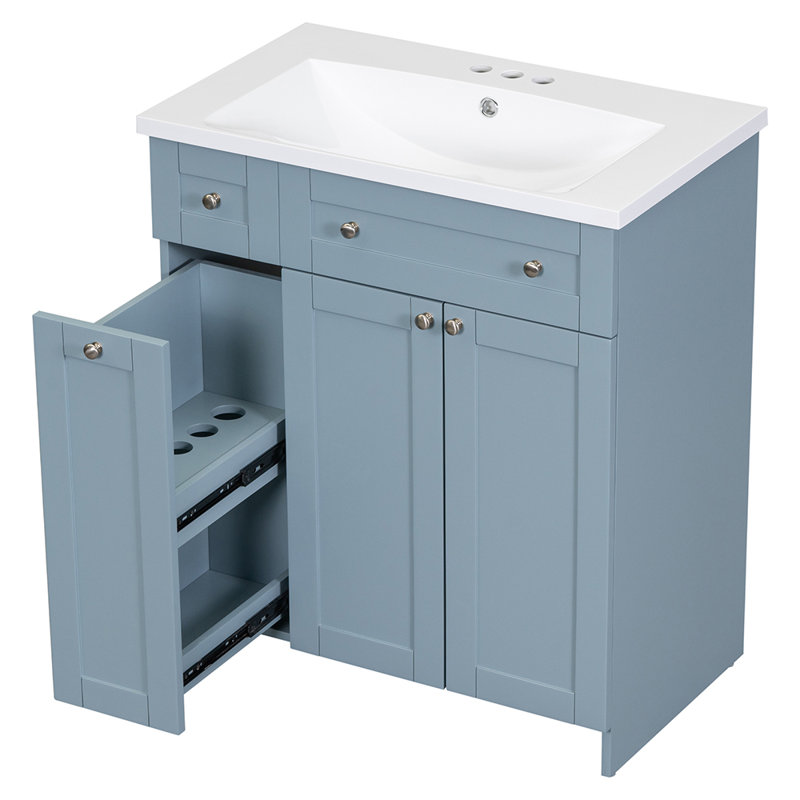 Meuble-lavabo simple avec plateau Anasofia 30,01