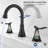 8 Inch Widespread 2-Handle Bathroom Sink Faucet with Pop Up Drain and Supply Hoses-107443875