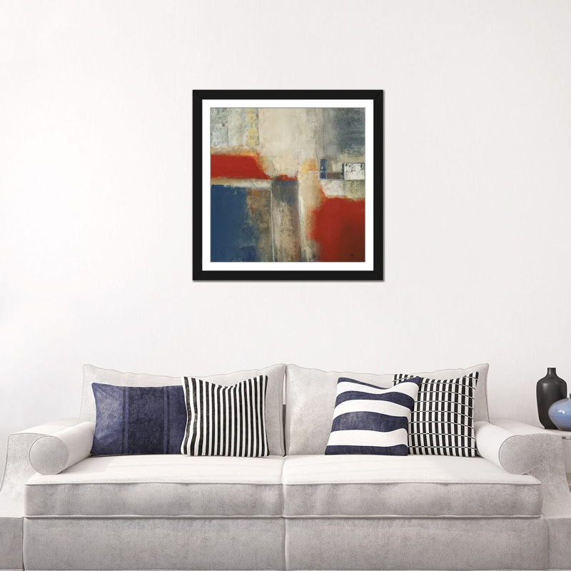 « intemporelle expression », impression sur toile, H 16 po x l 16 po x P 1 po, Papier avec cadre noir, Blanc