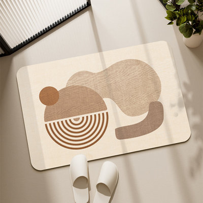 Decontamination Diatomaceous Earth Absorbent Bathroom Mat