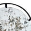 Miroir industriel mural en métal - 31,5 x 0,7 x 31,5 po, noir, 15,8 lb