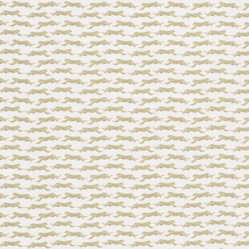 Leaping Leopards Wallpaper, Sand