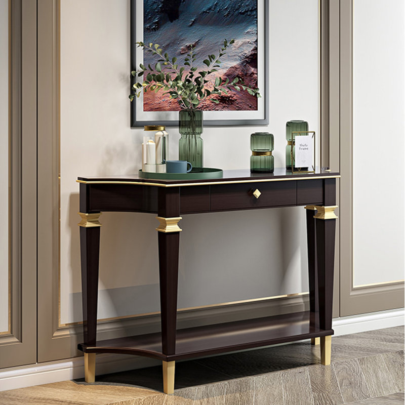 American-style solid wood console table