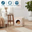 Maison pour chat PETMAKER - Lit d'intérieur avec coussin en mousse amovible - Grotte pour chat pour chiots, lapins, cochons d'Inde, hérissons et autres petits animaux-70893809