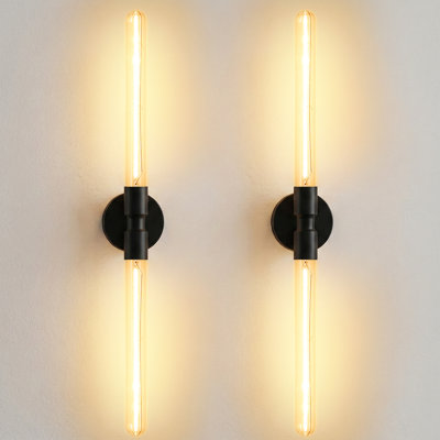 Wall Sconces Set of Two, for Bathroom Mirror Living Room Bedroom Hallway, 23.7 Inch